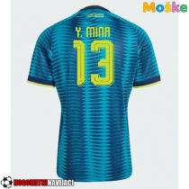 Moške Nogometnih dresov Kolumbija Yerry Mina #13 Gostujoči SP 2026 Kratki rokavi